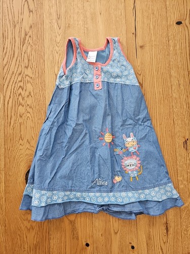 Kurzarmkleid jeansoptik afrika - kurzarmkleid,