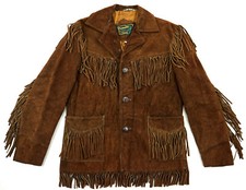 SCHOTT Rancher US Western Cowboy Easy Rider Fransen Wildleder Lederjacke 50 M-L