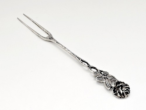 Antiko 800 silber vorlegegabel - antiko,