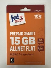 ja! mobil SIM Prepaid Karte