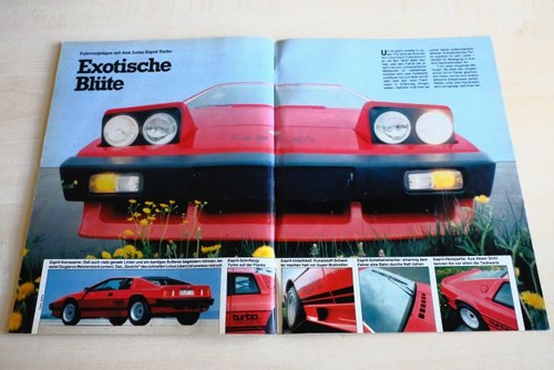 Mot 1985 lotus esprit - esprit, turbo