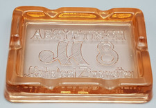Rosalin Glas alter ASCHENBECHER Werbung 'Aegyptisch M8 Mahalesi Zigaretten' TOP