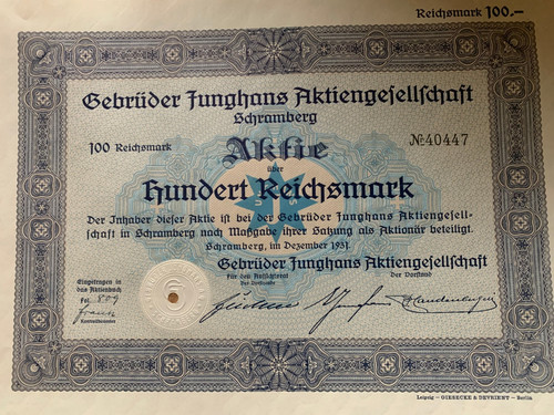 Gebrüder junghans alte - ag,