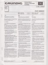Original Schaltbild Farbfernseher Grundig Super Color CUC 5360/61