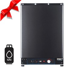 Gas Kühlschrank 220V 12V Gas Wohnwagen Wohnmobil Camping Schwarz Leise