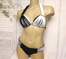 Schwarz Weißer Bikini