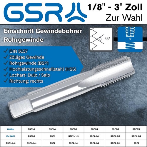 Gsr bsp 3 - bsp, 1/8"