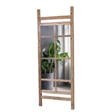 Spiegel mit Sprossen Altholz