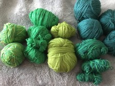 450g Seidana Garn in grün,kiwi u. Petrol von Junghans Wolle siehe Text u. Bilder