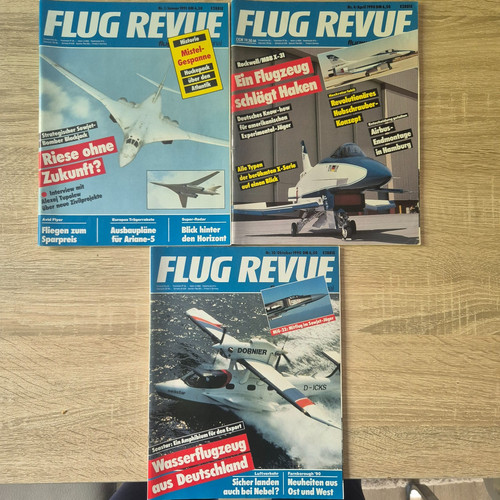 Flug revue drei hefte aus - flug,