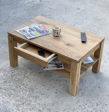 Neu Couchtisch Eiche Massivholz Wohnzimmertisch Asteiche Wildeiche EE