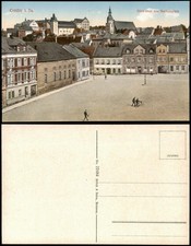 Ansichtskarte Colditz Blick über den Sophienplatz 1924