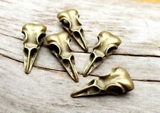 Deko Mini Rabenschädel Altar Hugin&Munin Gothik Punk Odin Wotan K1.20 Messing