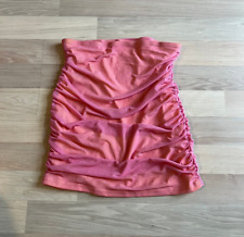 Damen Mädchen Schulterfreies Top Shirt Oberteil Casual-Look Shein rosa Gr. S