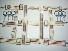 Doorgate Türgitter Stallgitter aus starker Baumwolle mit Befestigungsmaterial