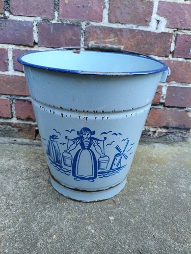 Alter emaille eimer ddr - alter,