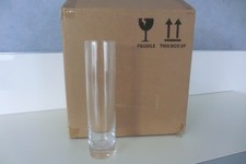 VASE GLASVASE ZYLINDERVASE  GLASZYLINDER HÖHE 19CM  12 STÜCK
