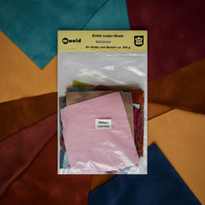 Echte Velour Leder-Reste von