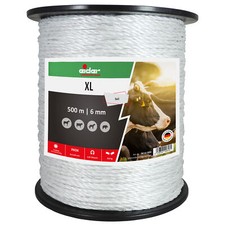 Weidezaunseil, 500 m, 6 mm, 6 Niro *Made in Germany* Kordellitze für Weidezaun
