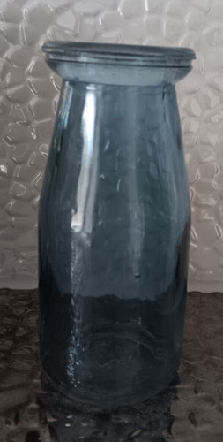 Glas flasche vase hellblau - glas,