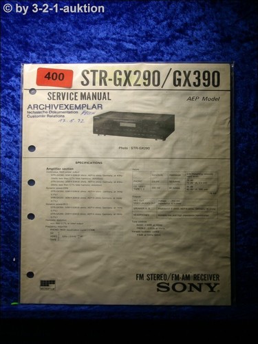 Sony service manual str gx290 - sony,