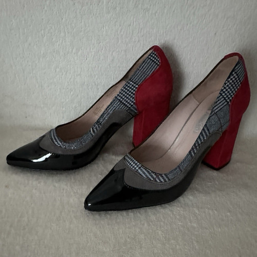 Damen pumps spitz blockabsatz - spitz,