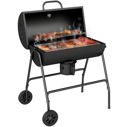 Holzkohlegrill aus metall bbq - aus,