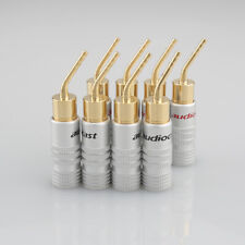 Vergoldet Banana Plug Connector Lautsprecherkabel Bananenstecker Adapter 4mm