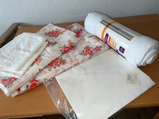 Bettwäsche für  Doppelbett Knopf Landhausstil + Laken + Sommer Bettdecke