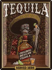 Xxl blechschild retro tequila - blechschild,