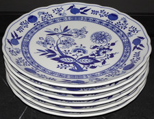 HUTSCHENREUTHER ZWIEBELMUSTER 6 schöne flache Speiseteller 25 cm Coup in 1.Wahl