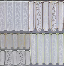 32 cm breite Scheibengardine nach Maß Stickerei Ranke Gardine Panneau Typ199