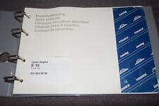 Ersatzteilliste Ersatzteilekatalog Linde Elektro-Stapler E 10 original 06/1996