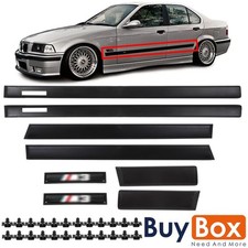 6 Teilig Türleisten Stoß Zierleisten für BMW 3er E36 Limo Touring M (90-99)