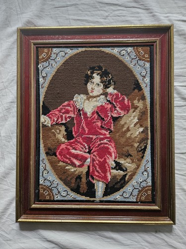 Vintage gobelin stickbild the - vintage,