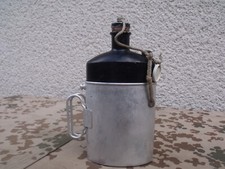 Alte Feldflasche Schweiz Armee  Aluminium  mit Trinkbecher SIGG Nato Camping