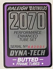 Raleigh 2070 Rahmen Aufkleber