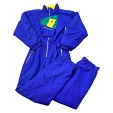 Vintage Skianzug 90er Retro Einteiler Snowboard Retro Lila Herren Small Eu46