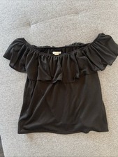 2 Oberteile H&M Schulterfreies top und Zara Bauchfreies Top Größe S