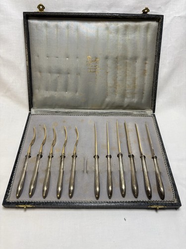 Antikes kuchenbesteck set j - kuchenbesteck-set,