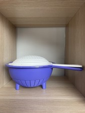 Tupperware Doppelsieb Sieb Abtropfsieb Lila/Blau Neu