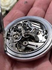 WK2 Militär Breitling Montbrillant 1940 Schaltrad Valjoux 26 Stoppuhr Rattrapant