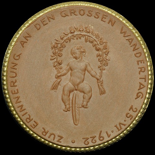 Radsport porzellan medaille - radsport:, porzellan-medaille