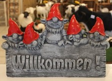 Wichtel willkommen schild - wichtel,