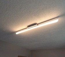 LED Deckenlampe Design Stab Edelstahl Wohnzimmer Wohnbereich 13,2W warmweiß