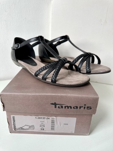Tamaris sandale schwarz 39 - sandale, gr.