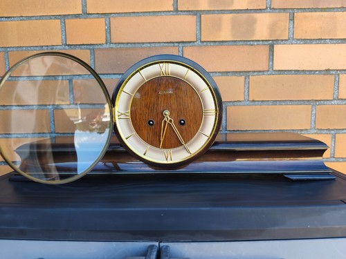Holz vintage kaminuhr tischuhr - vintage,