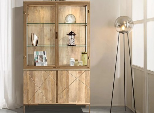 Vitrine schrank 118x197cm - vitrine,