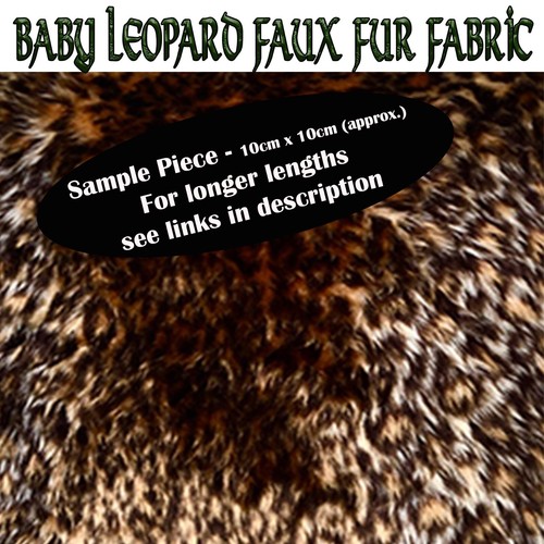 Leopard flauschig kunstfell - flauschig,