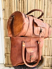 17 Zoll handgefertigte Ziegenleder-Schultertasche Handtasche Tasche für Damen...